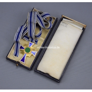 Ehrenkreuz der Deutschen Mutter Mutterkreuz in Gold im Etui, Wilh. Deumer, Lüdenscheid