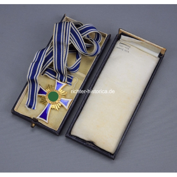 Ehrenkreuz der Deutschen Mutter Mutterkreuz in Gold im Etui, Wilh. Deumer, Lüdenscheid