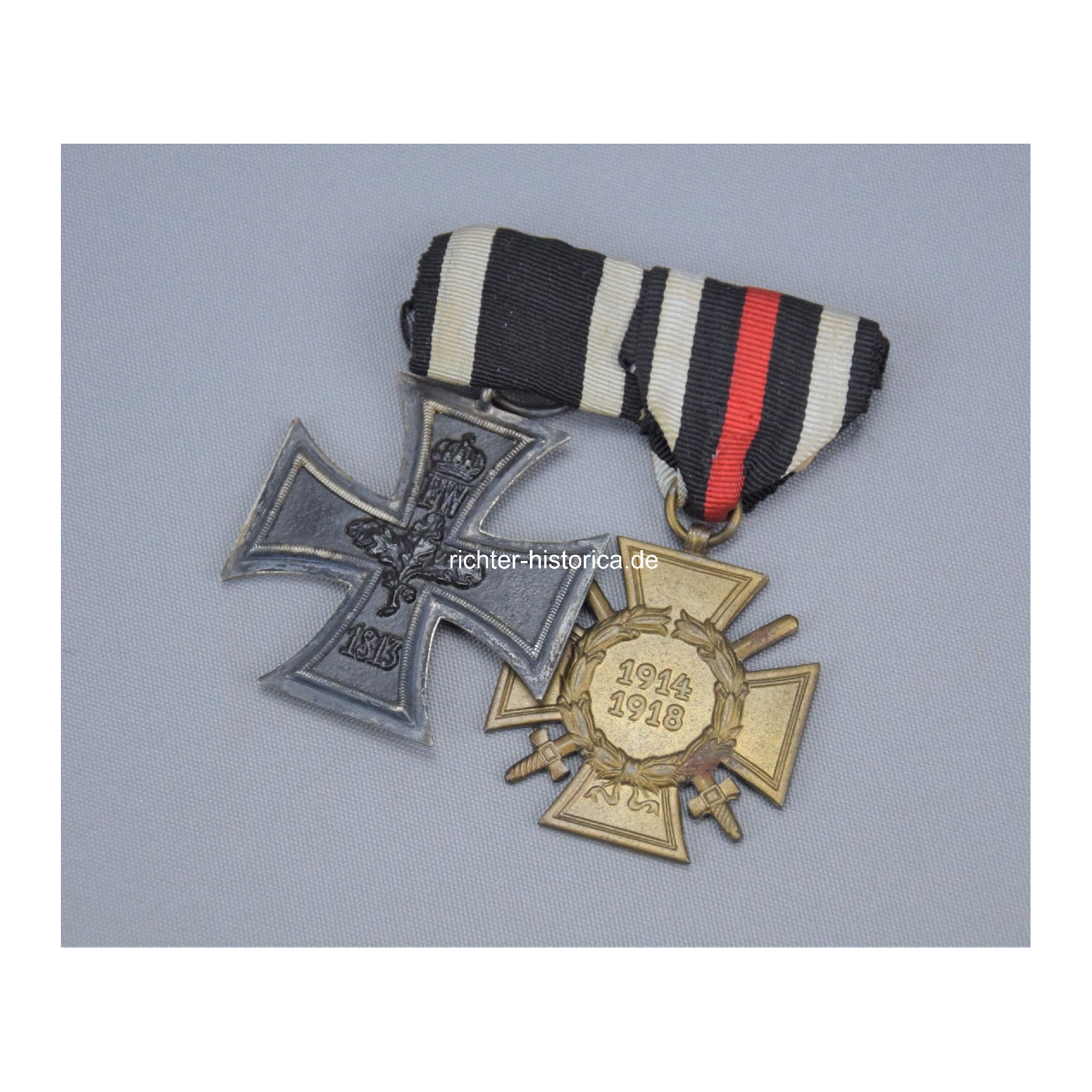 2er Ordensspange Eiserne Kreuz 2.Klasse 1914 und Ehrenkreuz für Frontkämpfer