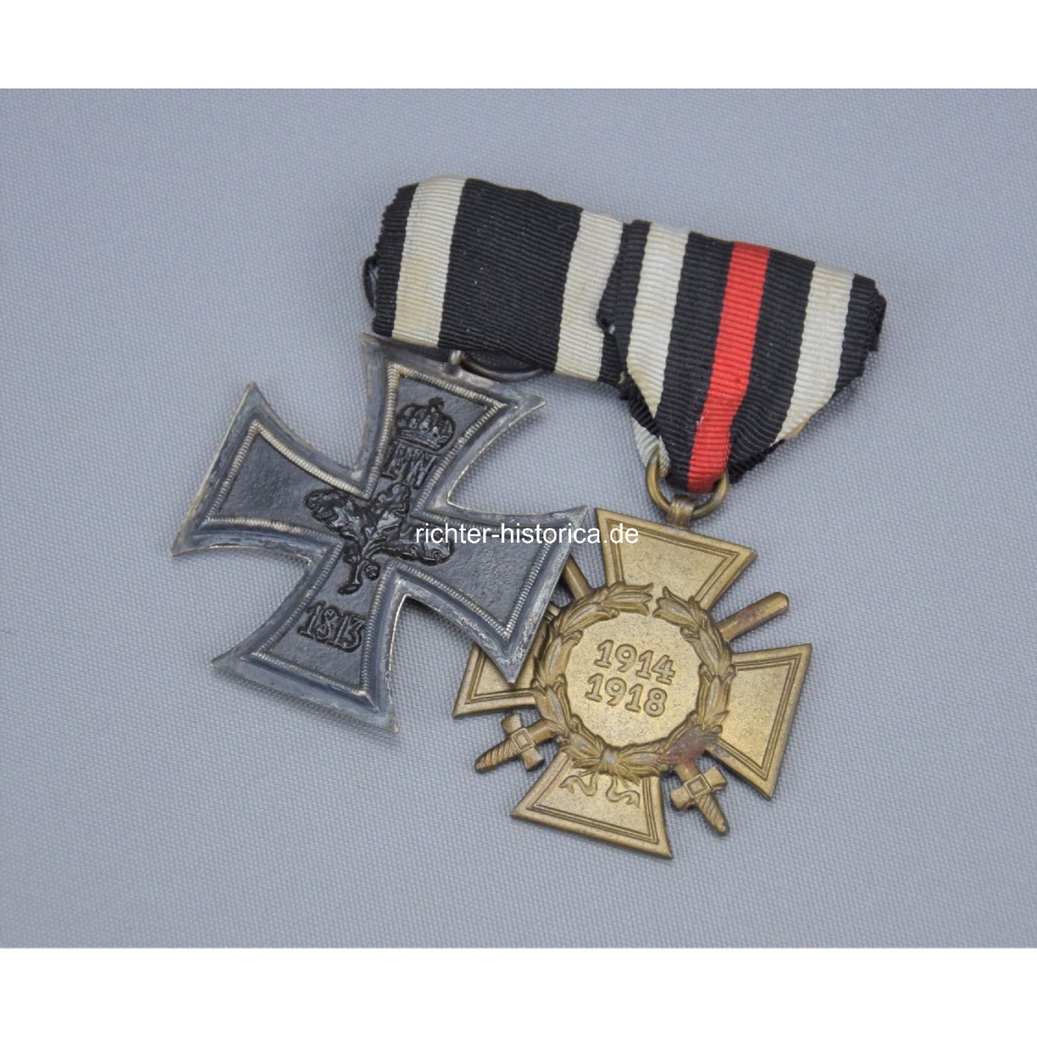 2er Ordensspange Eiserne Kreuz 2.Klasse 1914 und Ehrenkreuz für Frontkämpfer