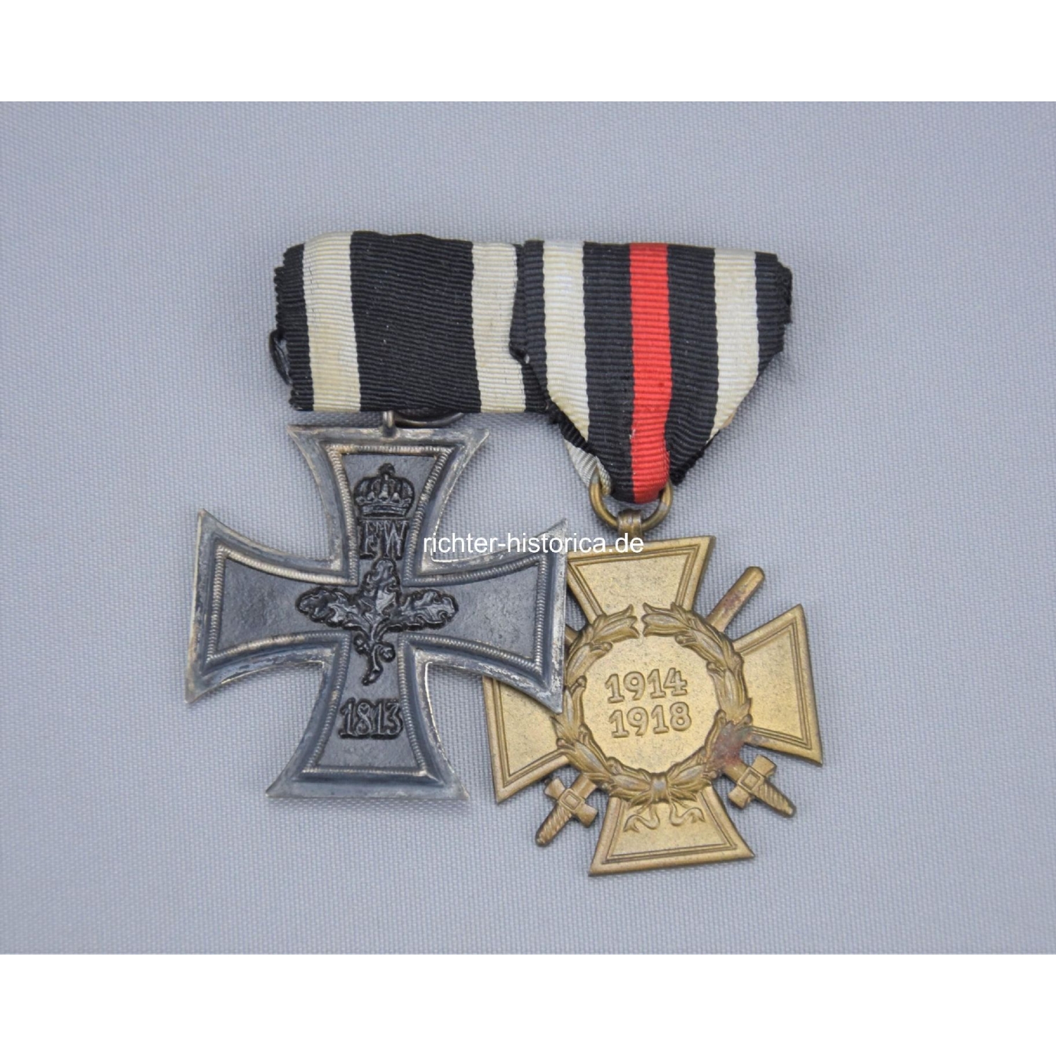 2er Ordensspange Eiserne Kreuz 2.Klasse 1914 und Ehrenkreuz für Frontkämpfer