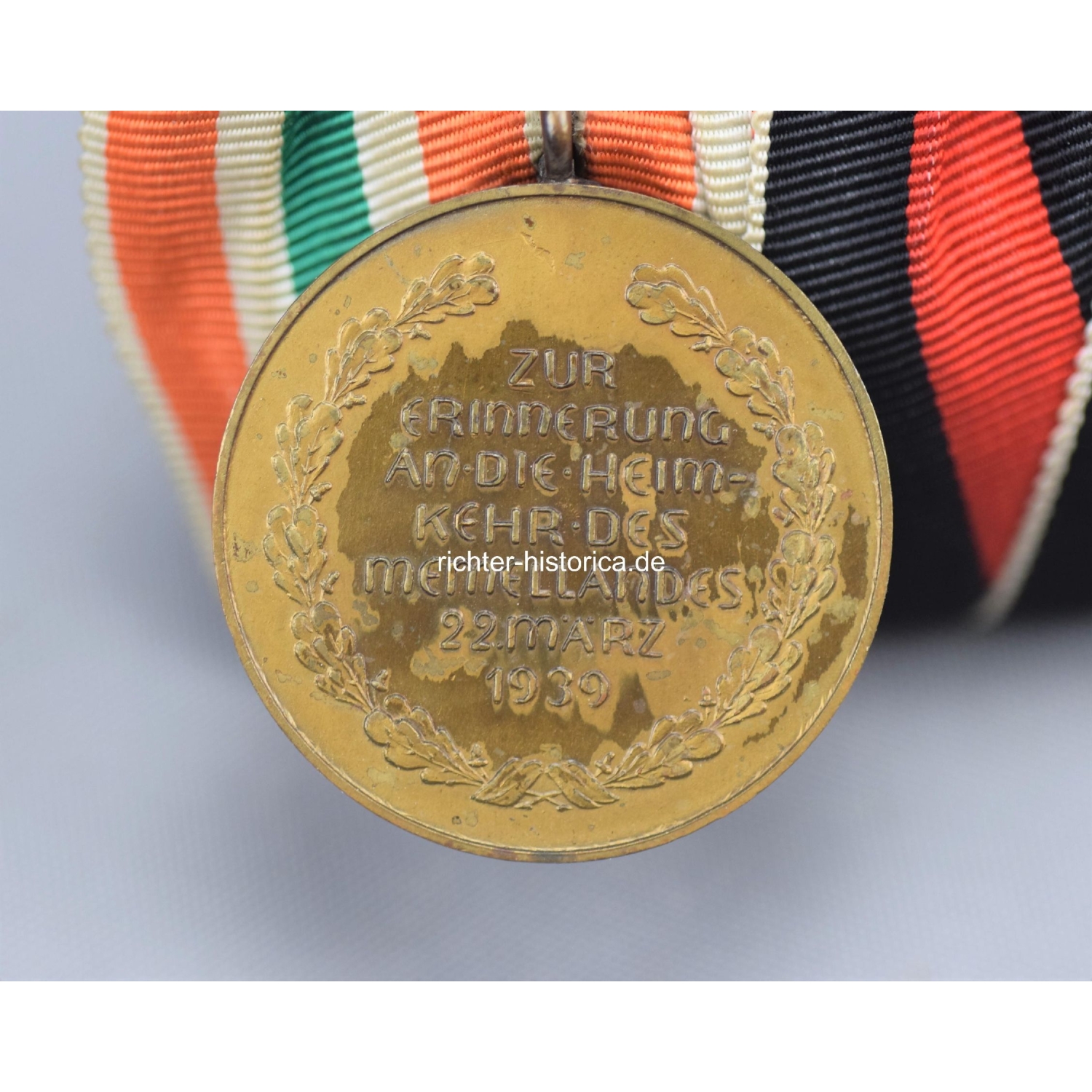 4er Ordensspange der Wehrmacht mit Memelland-Medaille