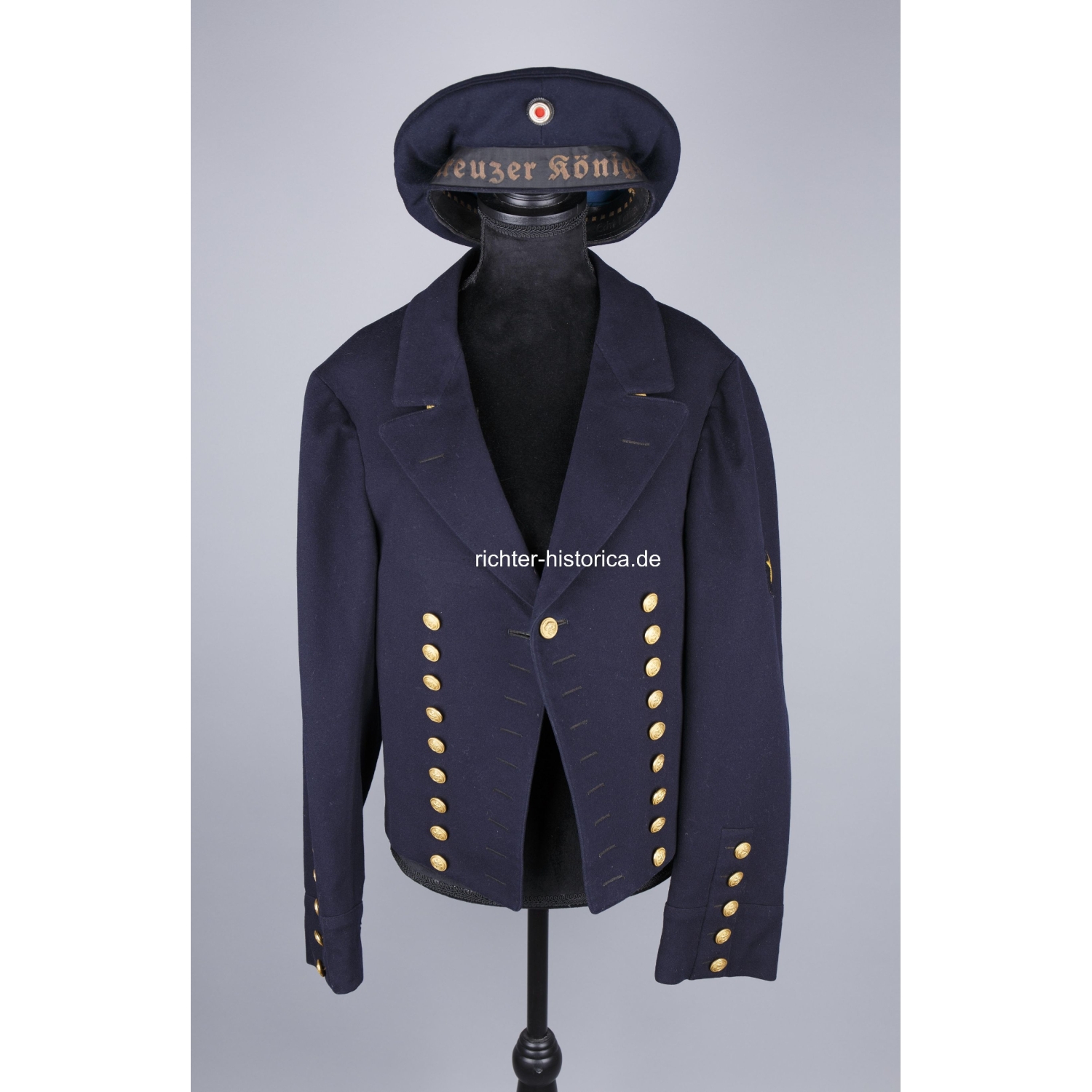 Kriegsmarine Nachlass "Kreuzer Königsberg" Jacke mit Tellermütze