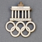 Olympiade Berlin 1936, emailliertes Abzeichen