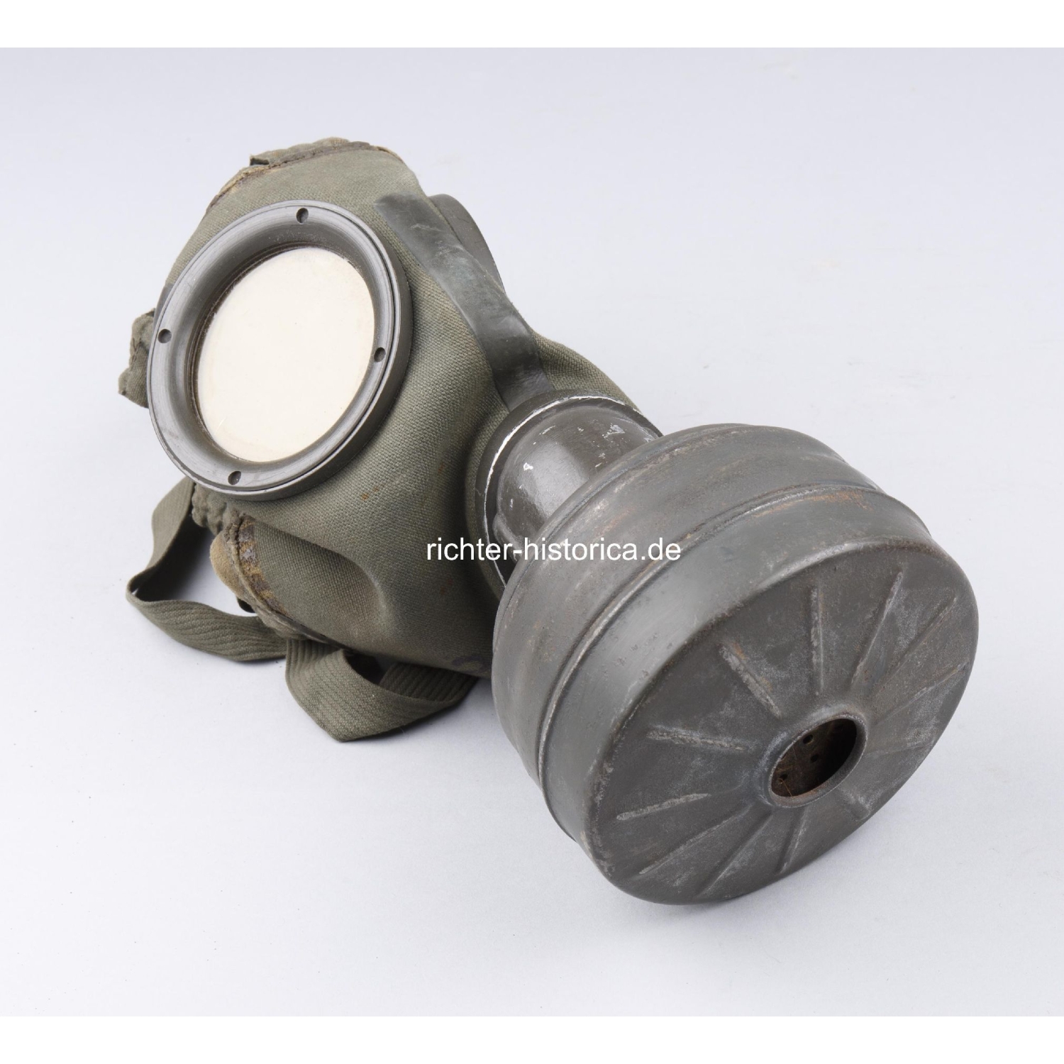 Wehrmacht Gasmaske Filter FE41 und A2B Filter Tornister "ebu 42"