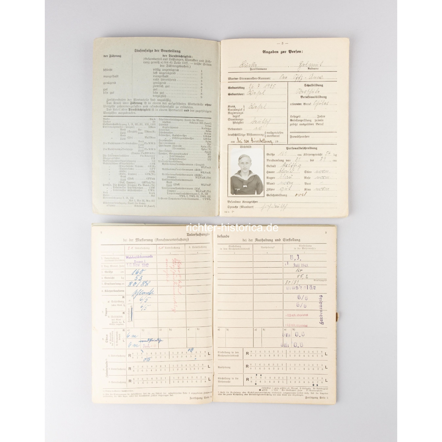 Kriegsmarine Nachlass Familie Lucke mit Schnellbootabz. 1.Form 