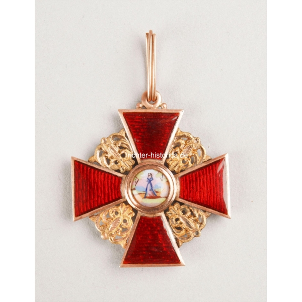 Russland St. Anna Orden 3.Klasse 585er Gold