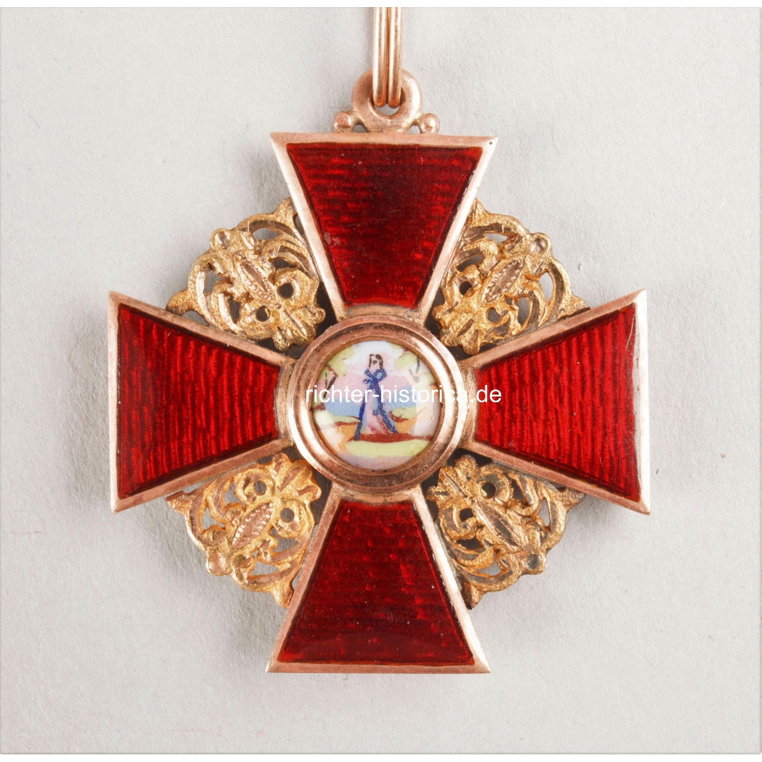 Russland St. Anna Orden 3.Klasse 585er Gold
