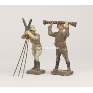 2 Wehrmacht Figuren mit Entfernungsmessern