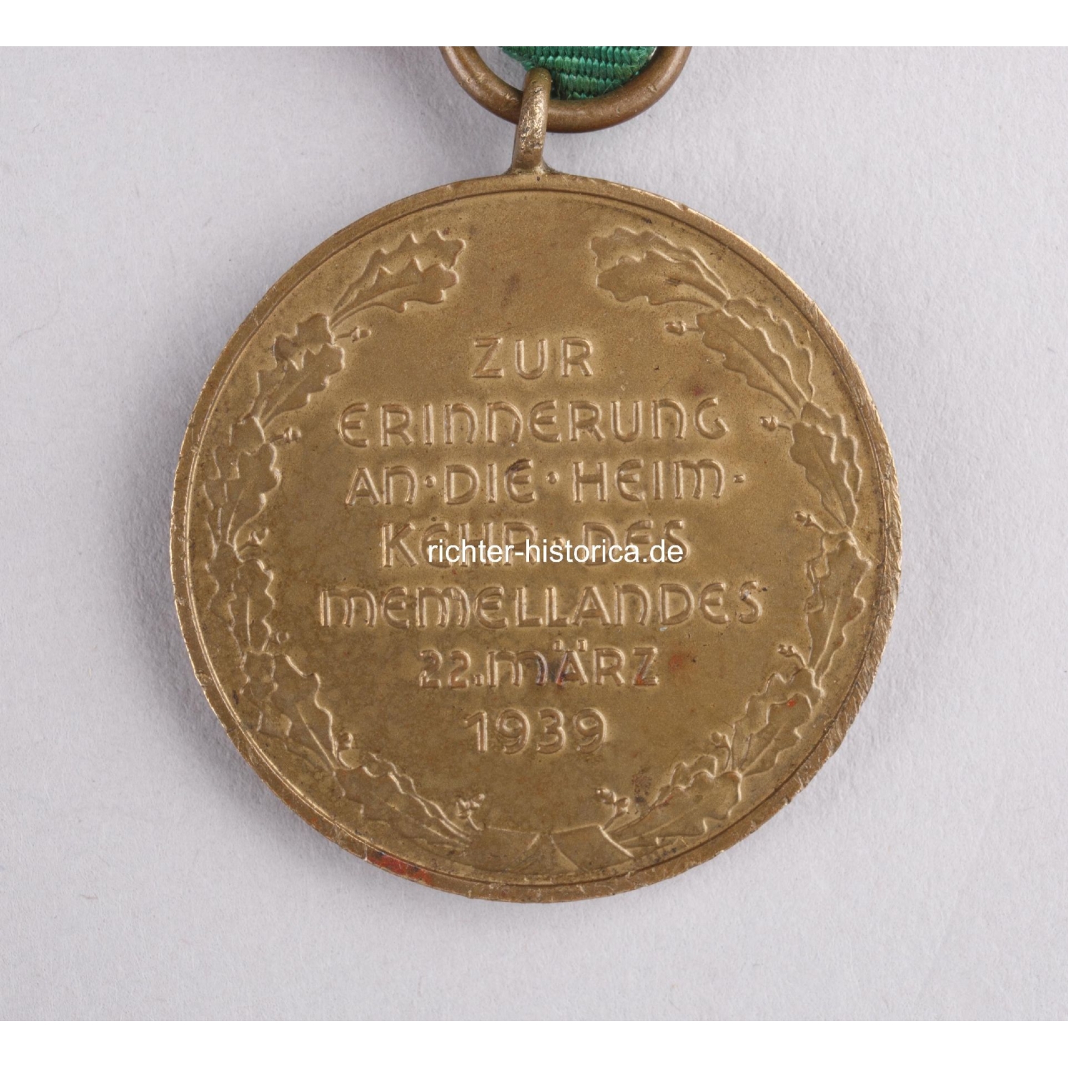 Memelland Medaille Zur Erinnerung an die Heimkehr des Memellandes 1939