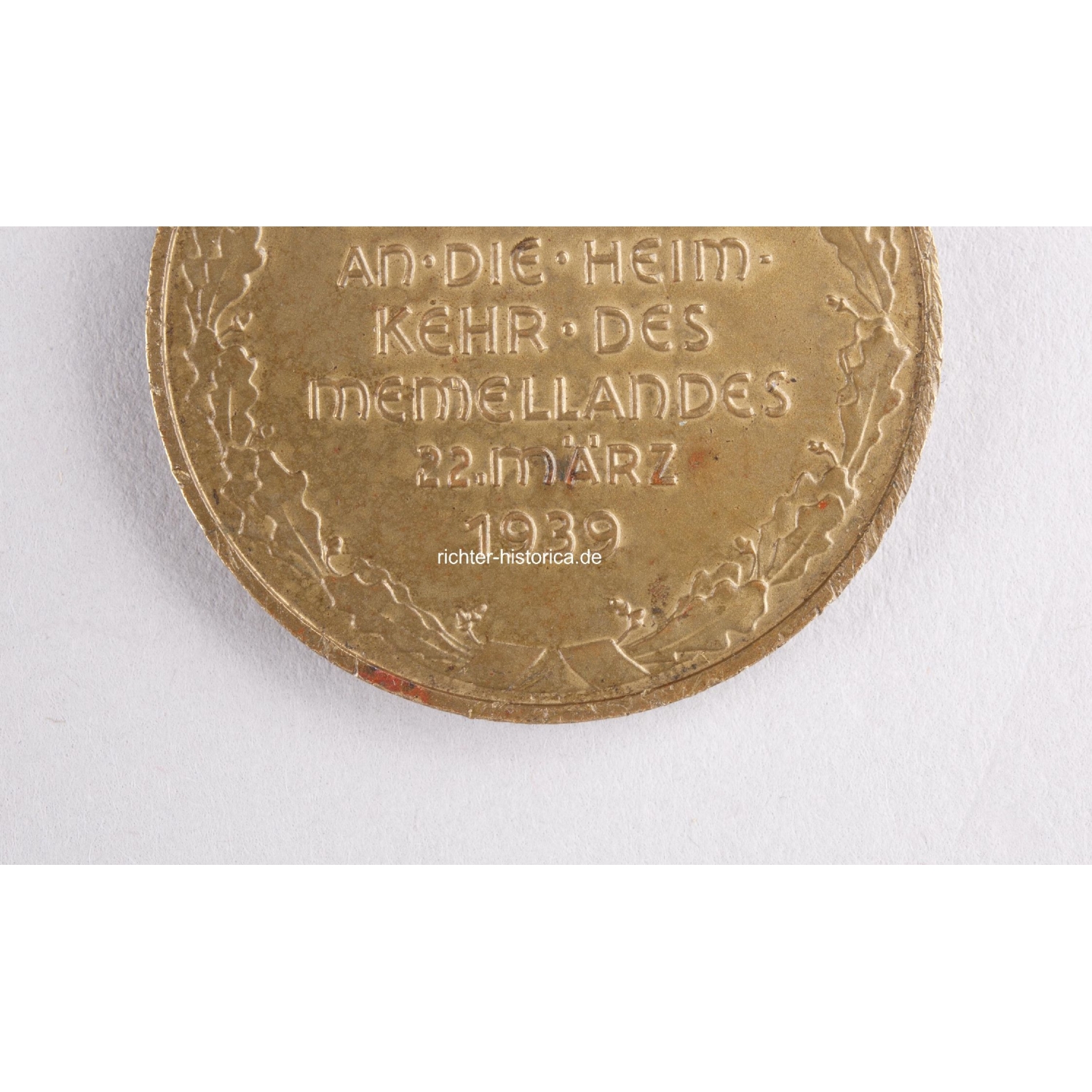 Memelland Medaille Zur Erinnerung an die Heimkehr des Memellandes 1939