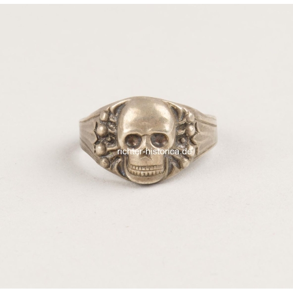 Totenkopfring Kantinenring Silber