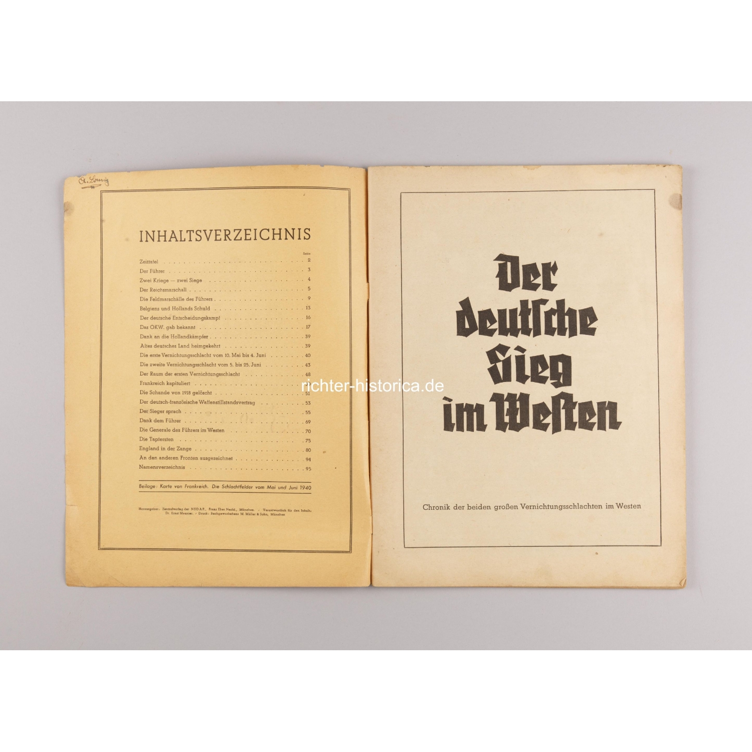 Der Deutsche Sieg im Westen Zentralverlag der NSDAP