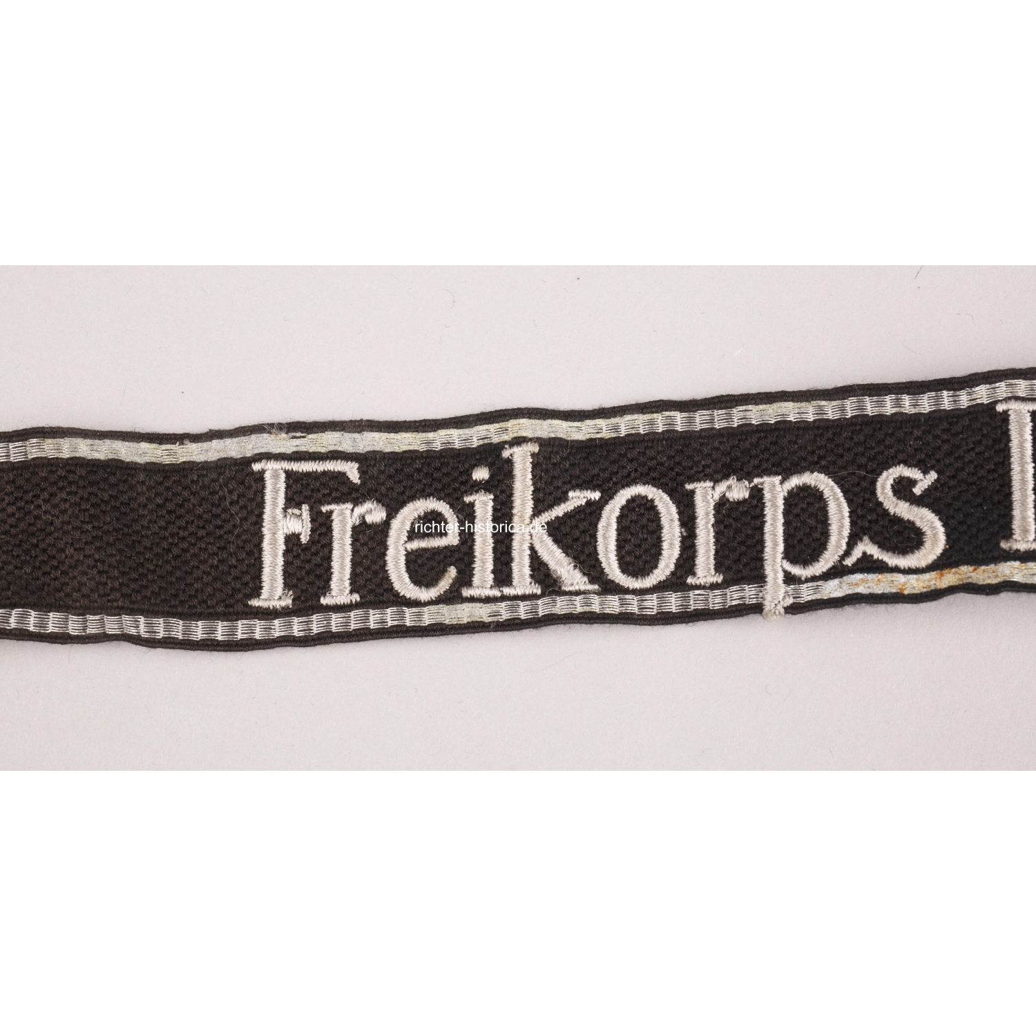 SS-Ärmelband "Freikorps Danmark" mit RZM Etikett, extrem selten! MINT