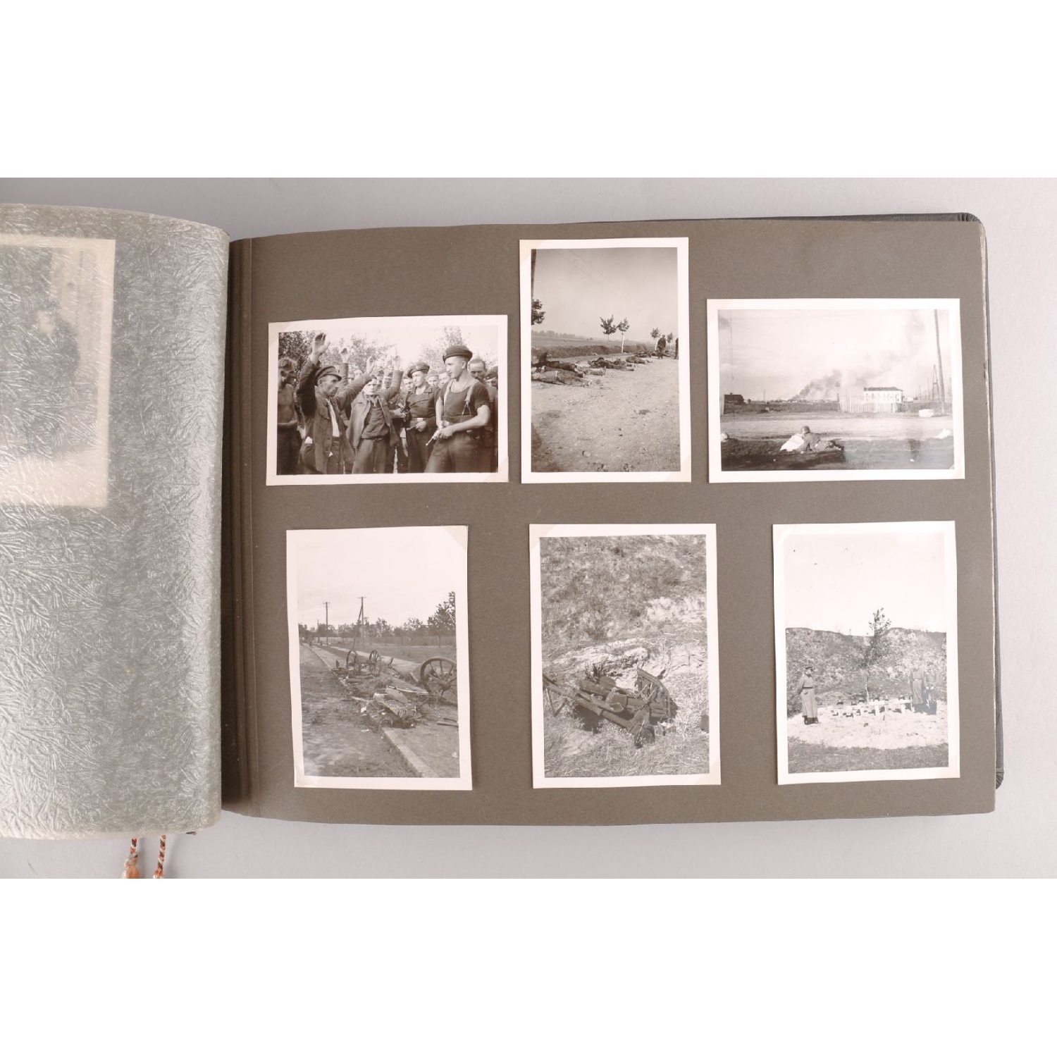 2.Weltkrieg Fotoalbum "Kriegserinnerungen" mit erschreckenden Aufnahmen, SS-Panzer Division