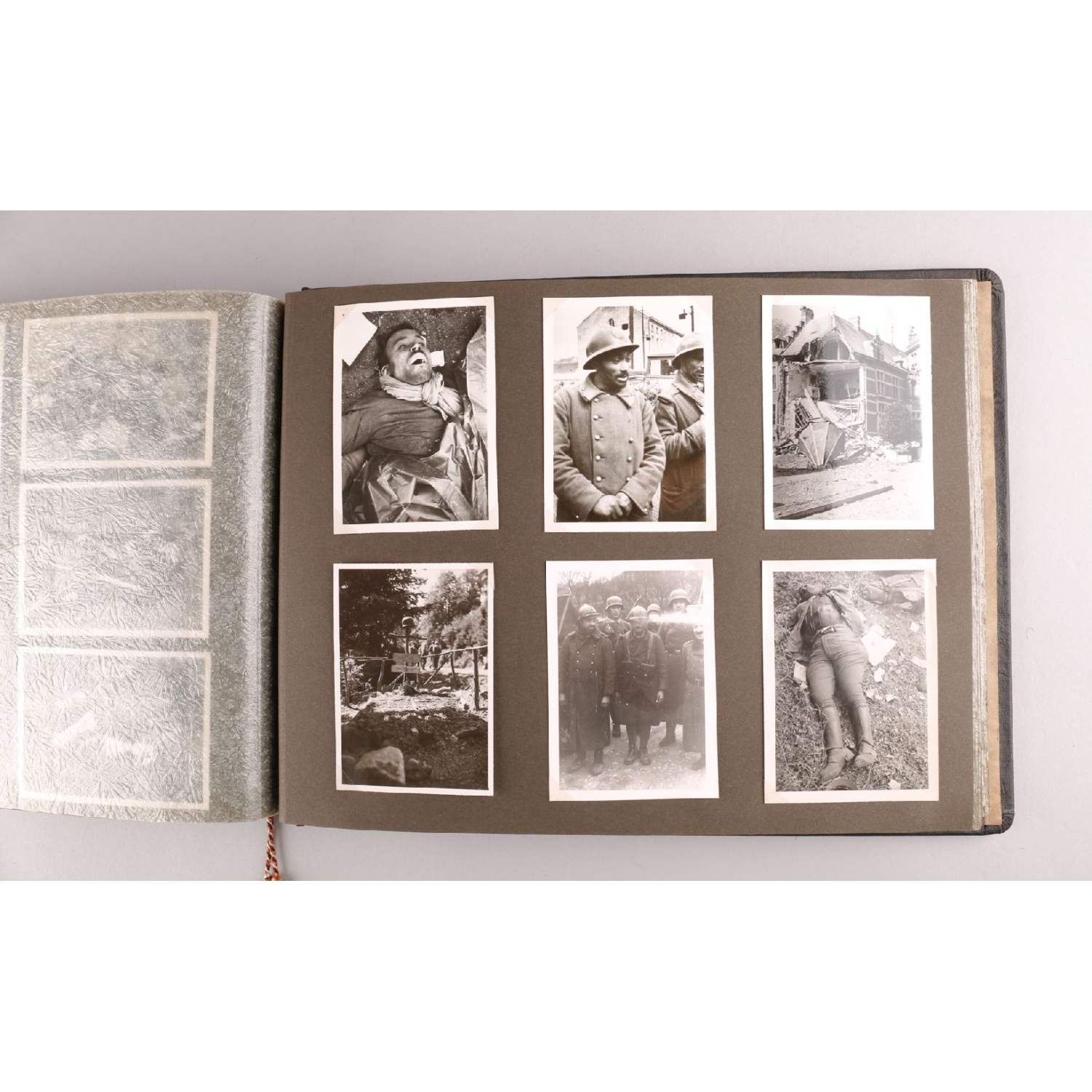 2.Weltkrieg Fotoalbum "Kriegserinnerungen" mit erschreckenden Aufnahmen, SS-Panzer Division