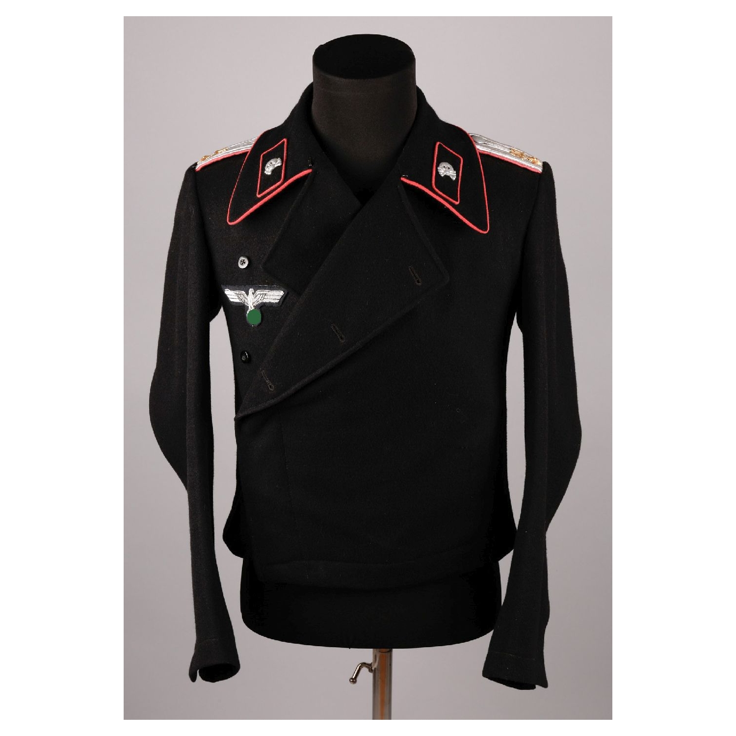 Wehrmacht-Panzeroffizier Uniform von einem Oberleutnant im Panzer Regiment Nr.11