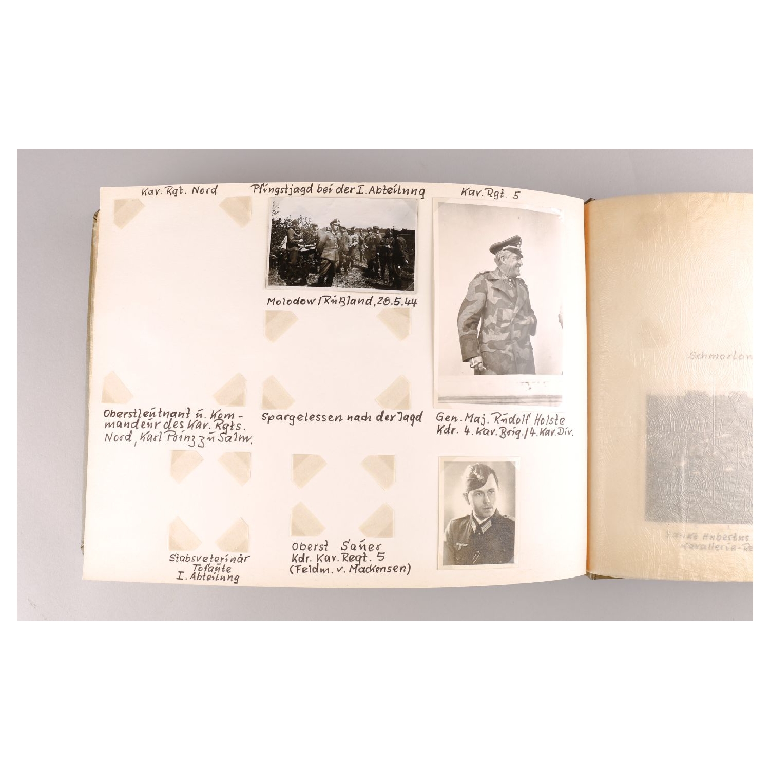 2.Weltkrieg Fotoalbum Major Wilhelm Graf von der Schulenburg