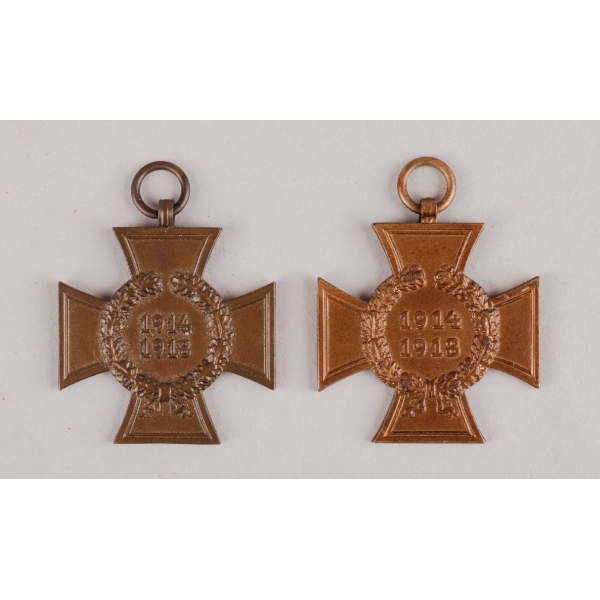 2x Ehrenkreuz des 1.Weltkrieges Kriegsteilnehmerkreuz