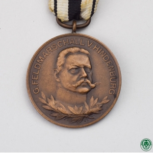 Medaille Generalfeldmarschall v. Hindenburg "Kriegerverein Dissen T.W"