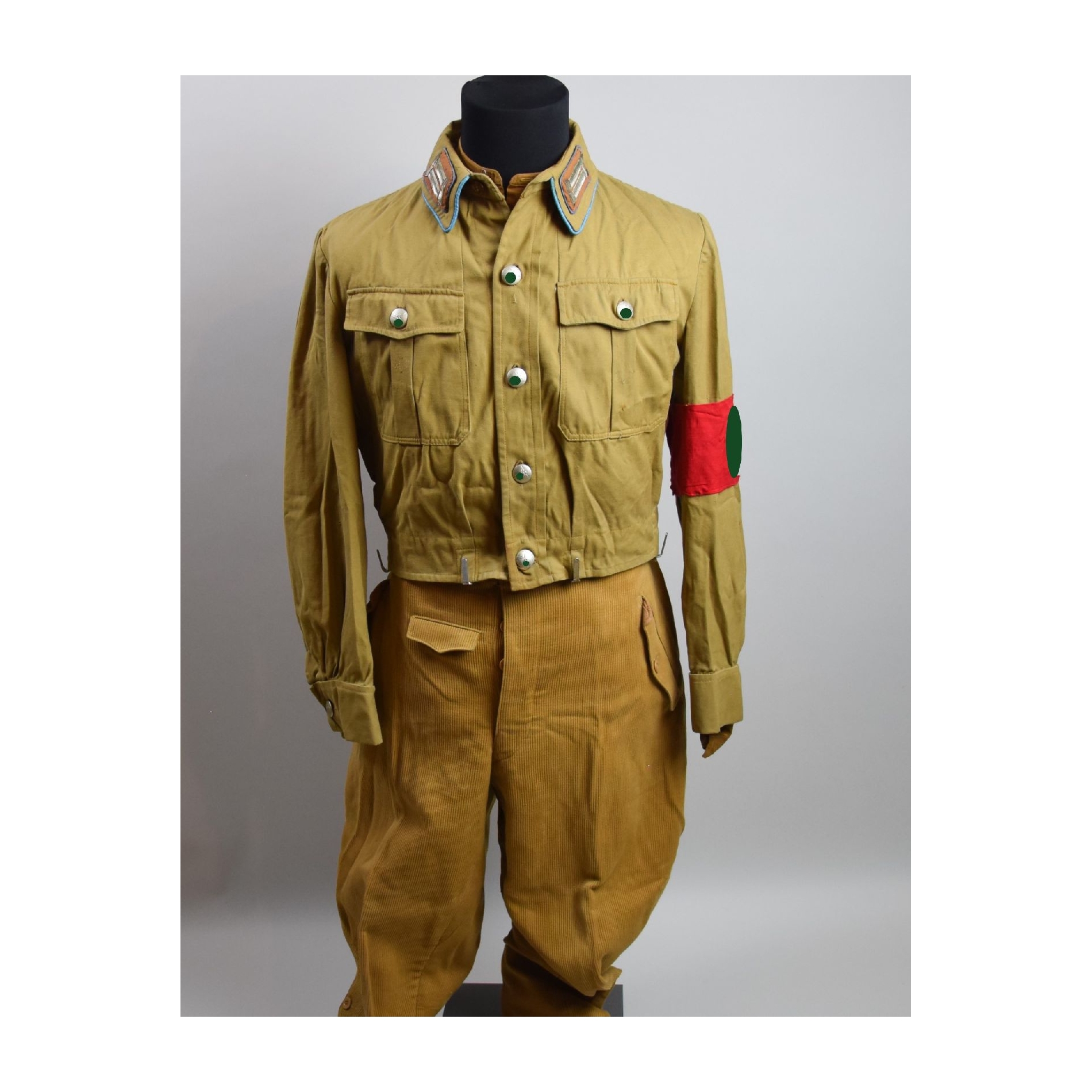 NSDAP Amtsleiter Uniform Dienstbluse, Diensthemd und Cord Stiefelhose