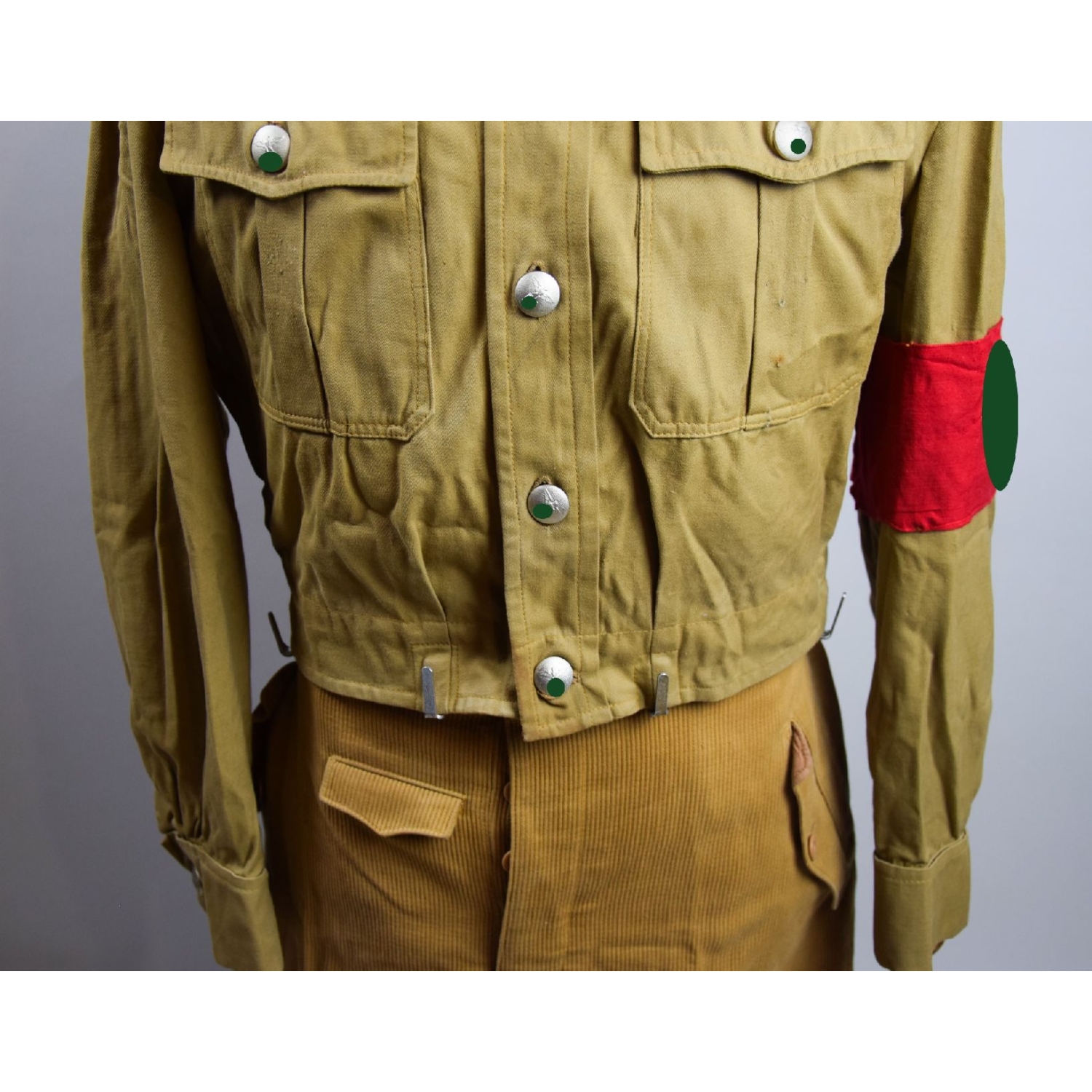 NSDAP Amtsleiter Uniform Dienstbluse, Diensthemd und Cord Stiefelhose