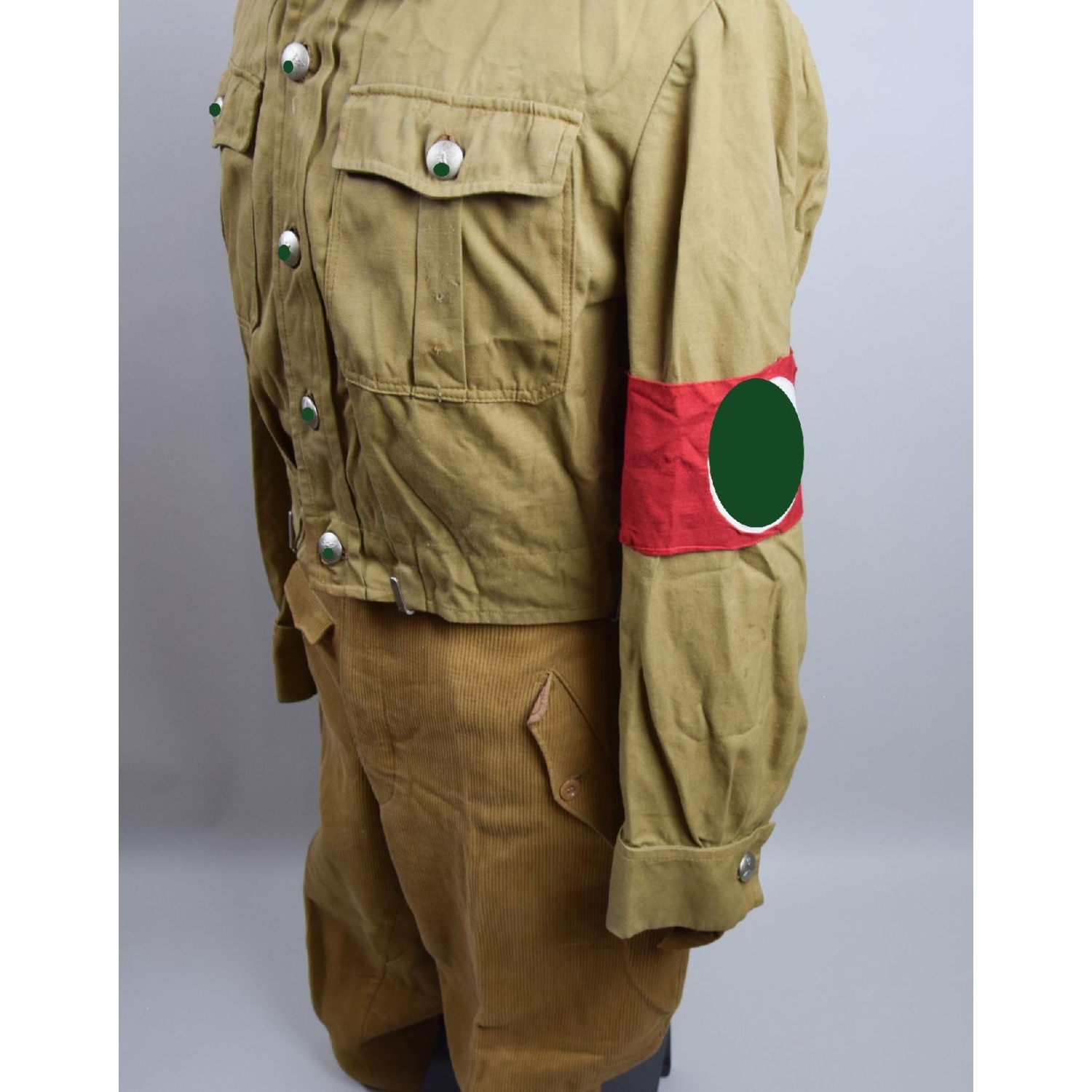 NSDAP Amtsleiter Uniform Dienstbluse, Diensthemd und Cord Stiefelhose