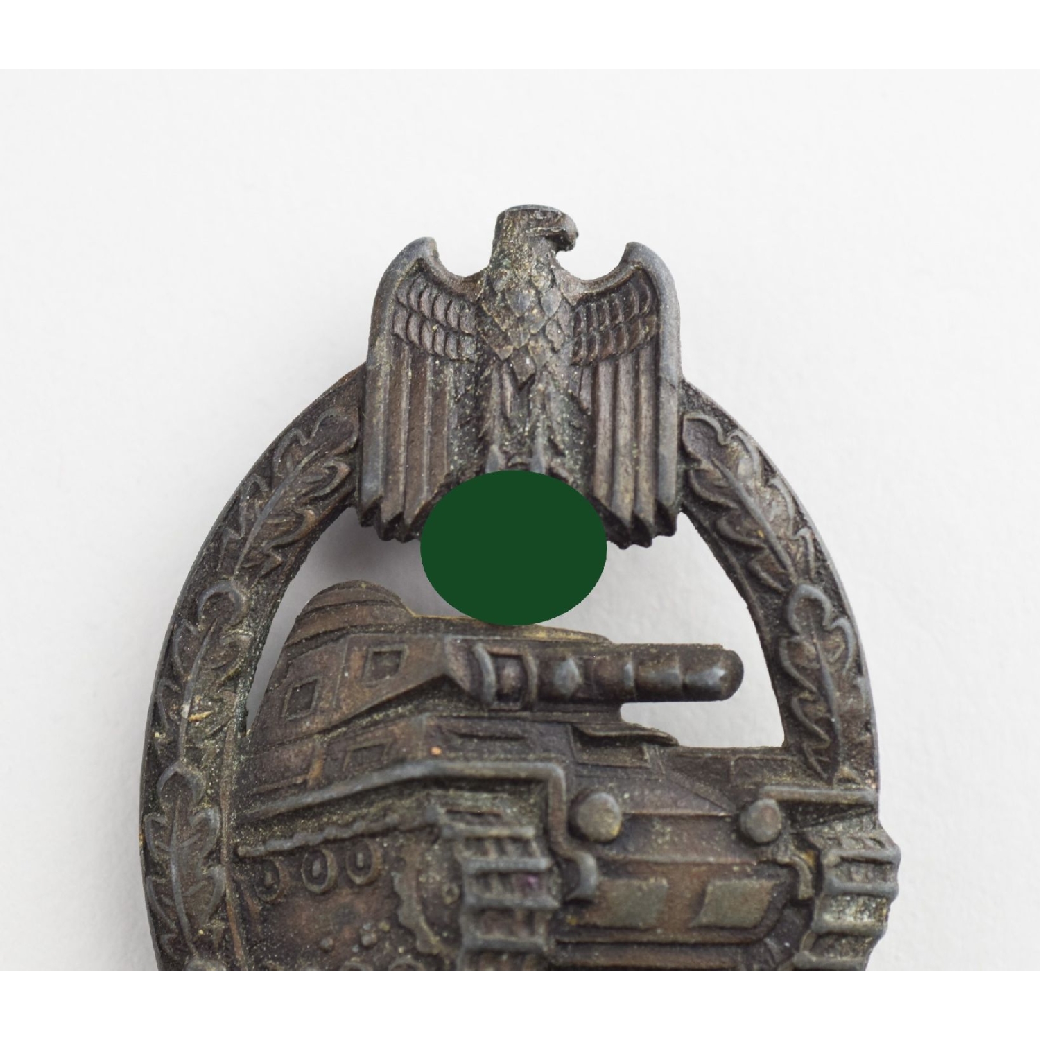 Panzerkampfabzeichen in Bronze hohle Ausführung C.E Juncker, Berlin