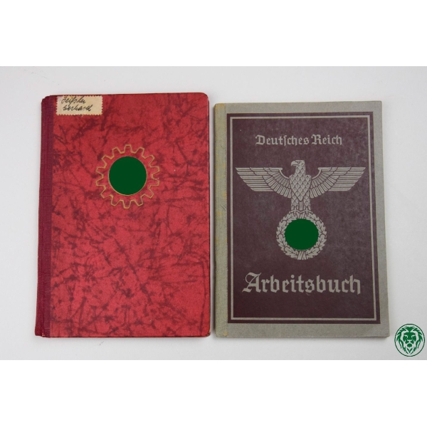 3.Reich Arbeitsbuch und Mitgliedsbuch Deutsche Arbeitsfront