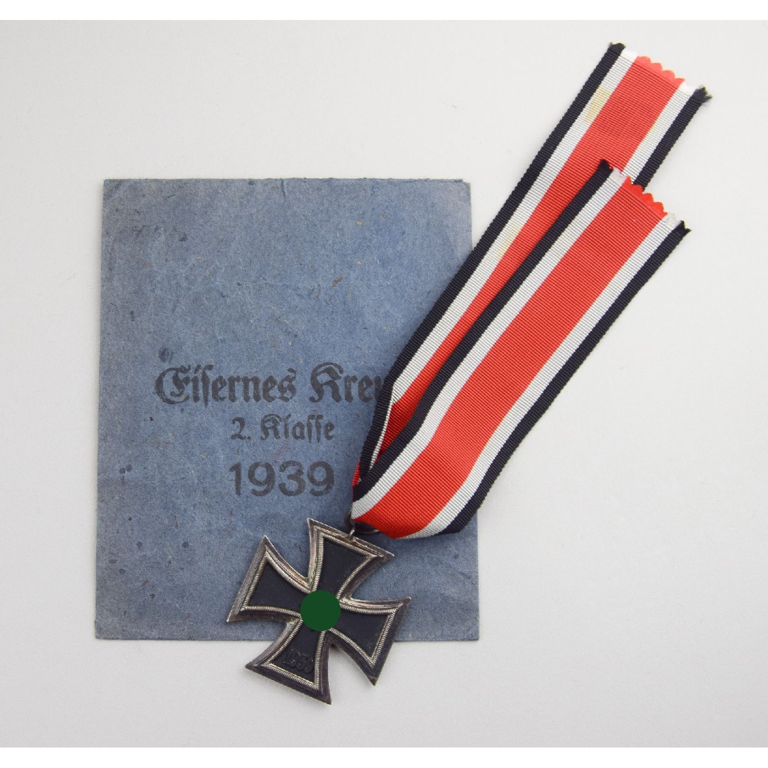 Eisernes Kreuz 2.Klasse 1939 Hersteller 44 mit Verleihungstüte