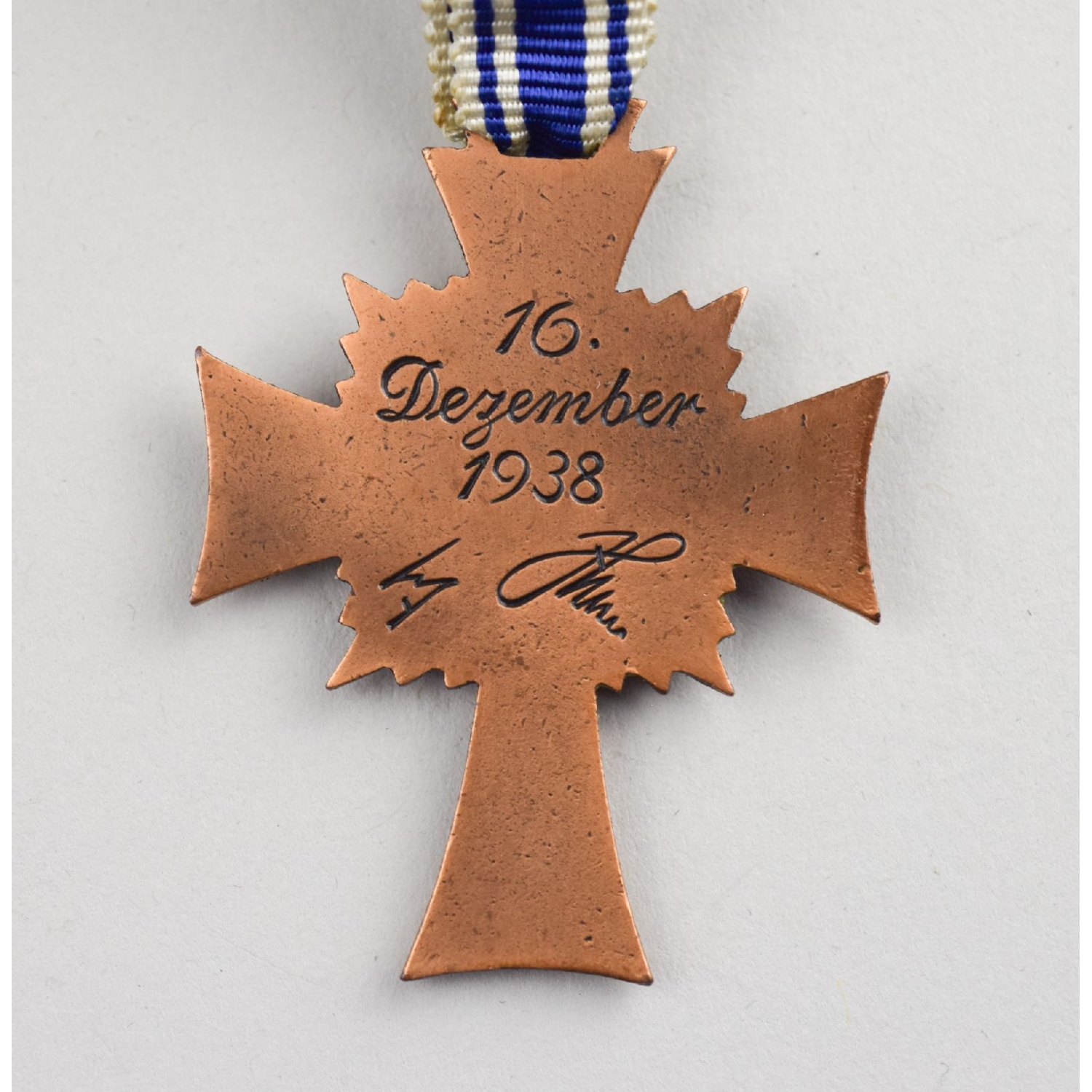 Mutterkreuz Ehrenkreuz Der Deutschen Mutter In Bronze