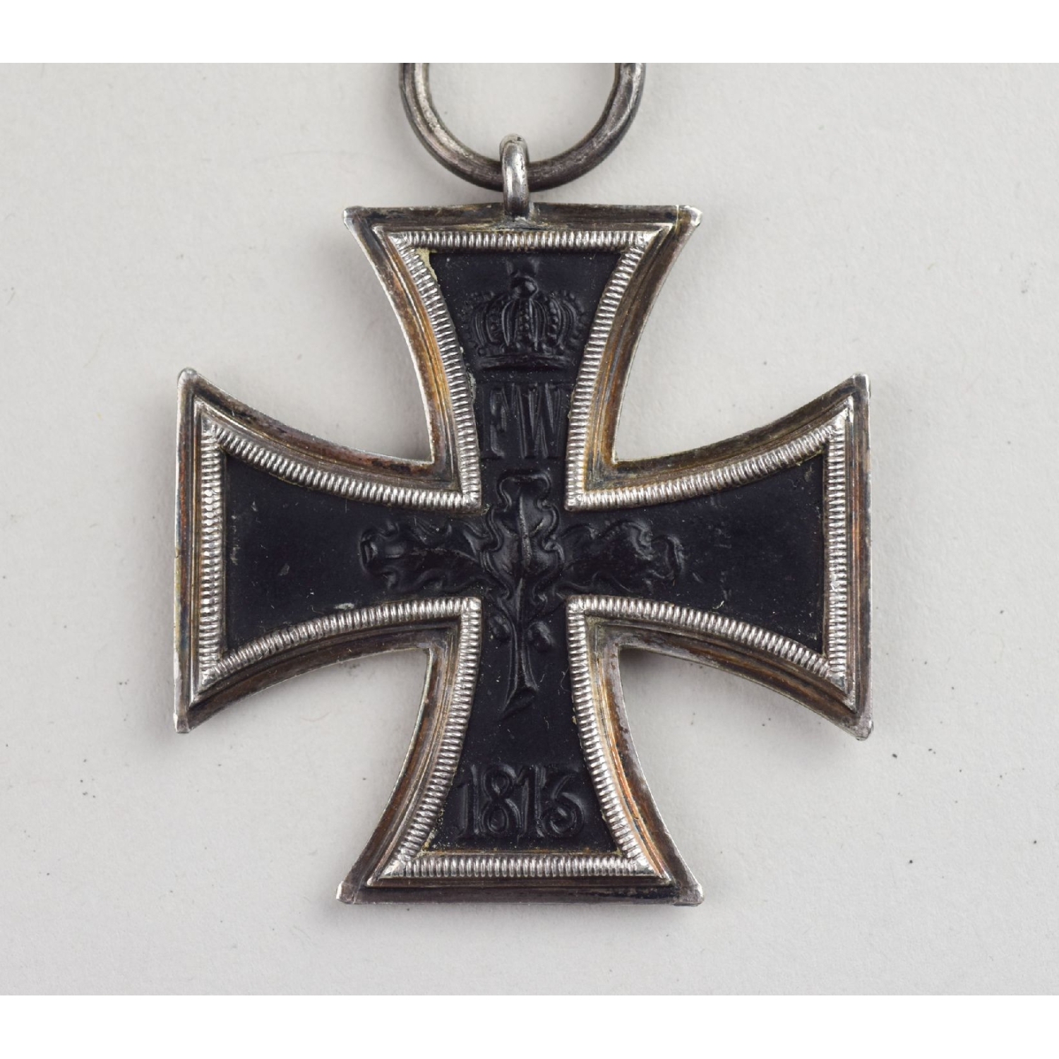 Eiserne Kreuz 2.Klasse 1914 in 800er Silber mit Feldspange im Etui