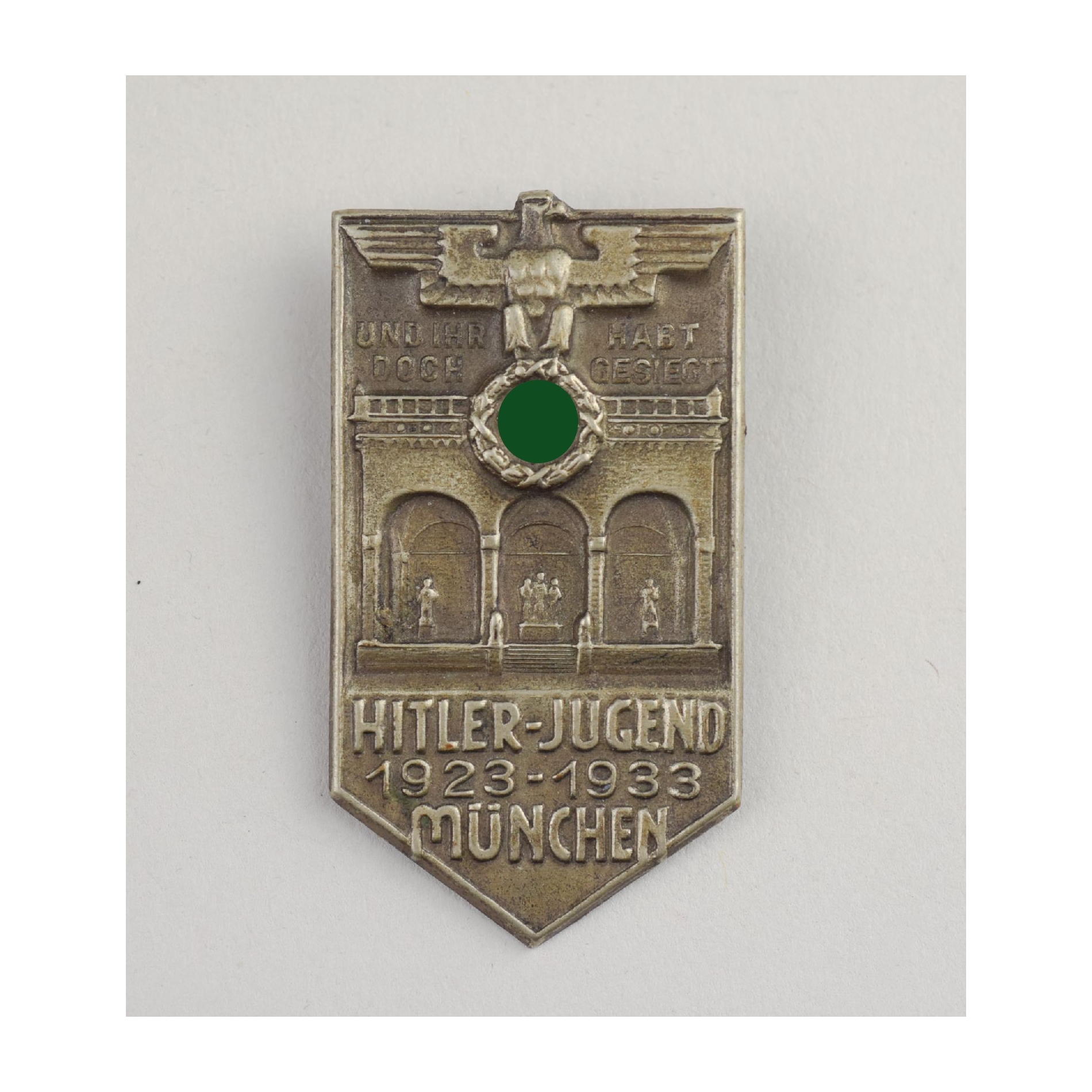HJ-Blechabzeichen 1923-33 München "Und Ihr Habt Doch Gesiegt"