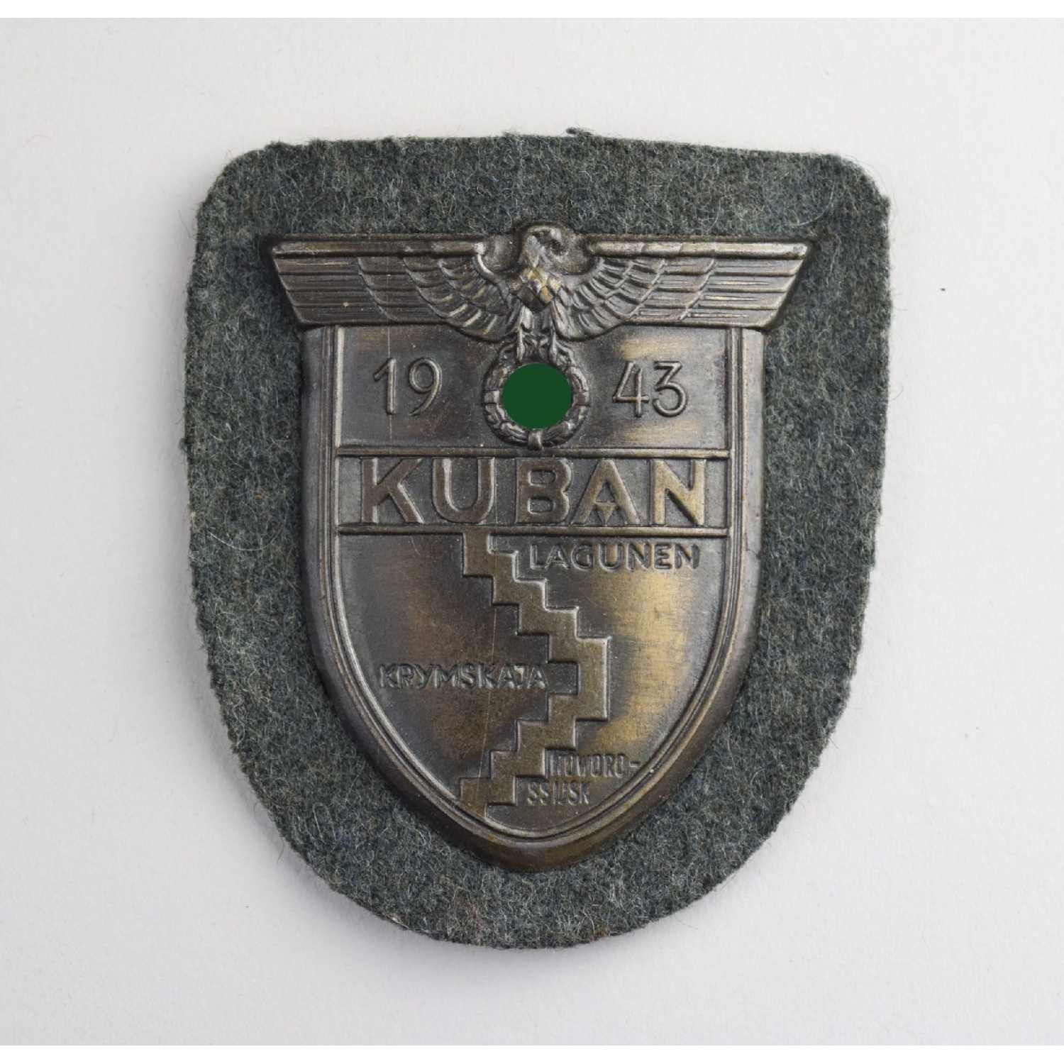 Kuban Ärmelschild 1943 Mit Papierabdeckung Zustand 1