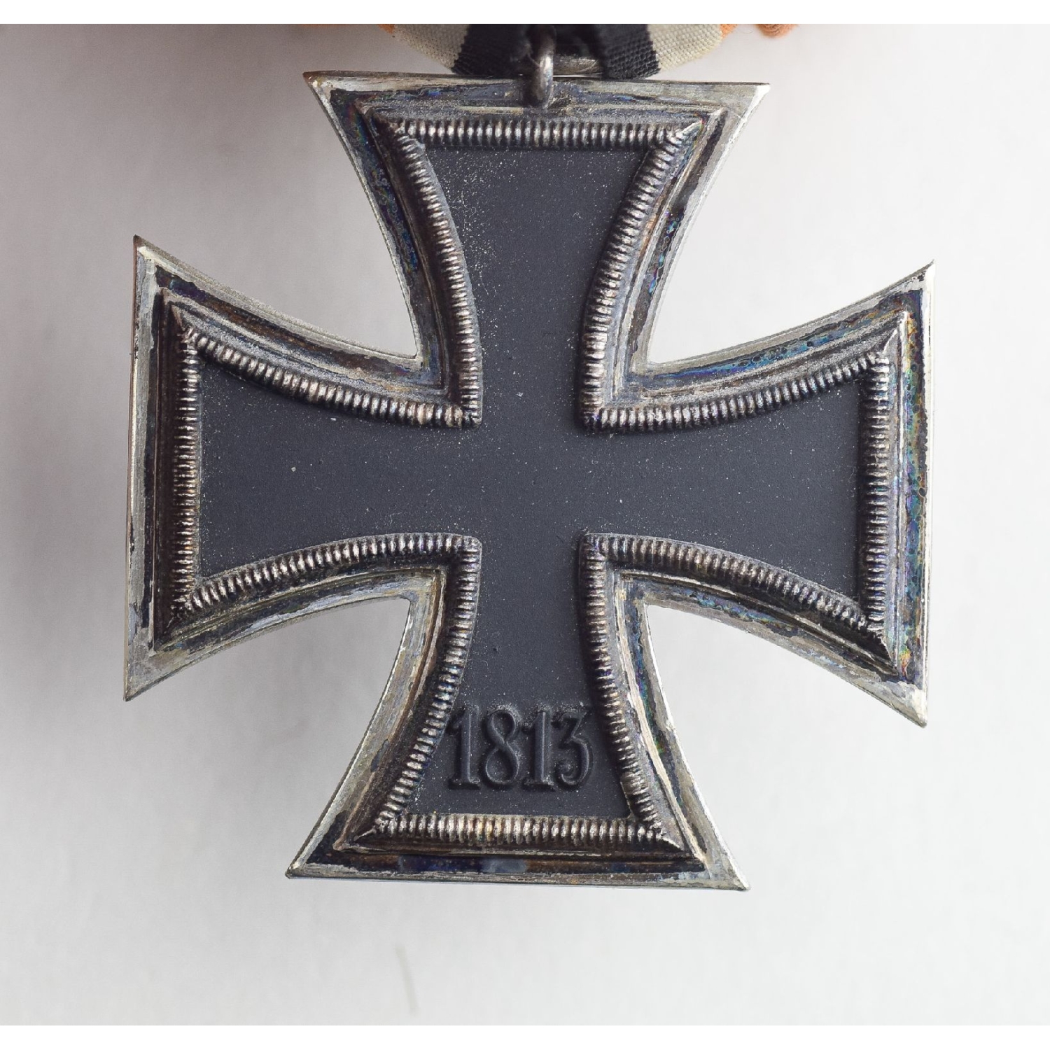 Eiserne Kreuz 2.Klasse 1939 an Einzelspange mit orangenem Band!
