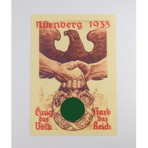 3.Reich Propaganda Postkarte "Nürnberg 1933"