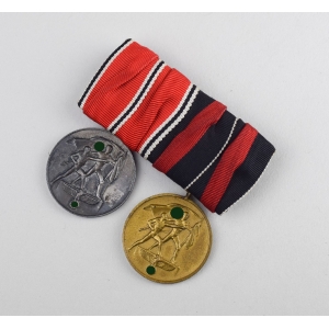 2er Ordensspange Erinnerungsmedaillen Oktober Medaille 13.März Medaille 1938