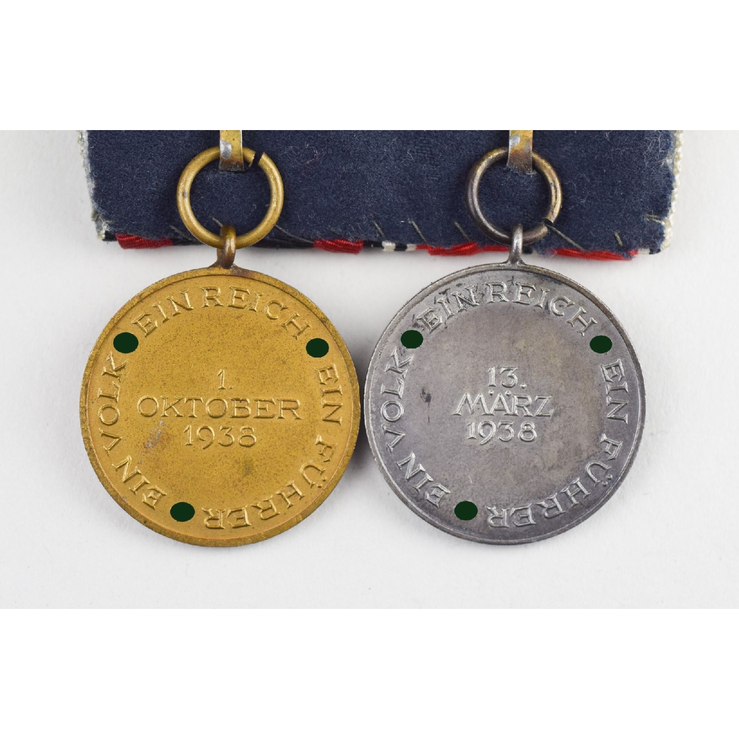 2er Ordensspange Erinnerungsmedaillen Oktober Medaille 13.März Medaille 1938