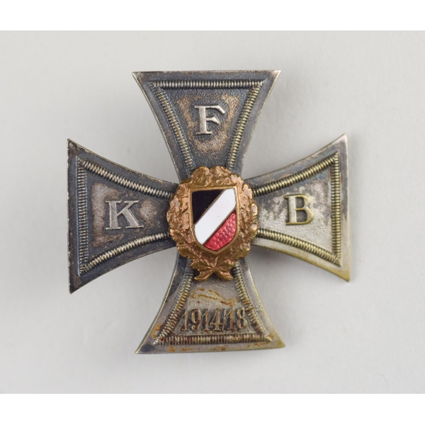 Ehrenkreuz deutscher Frontkriegerbund 1914/18 vom Herst. Deschler & Sohn