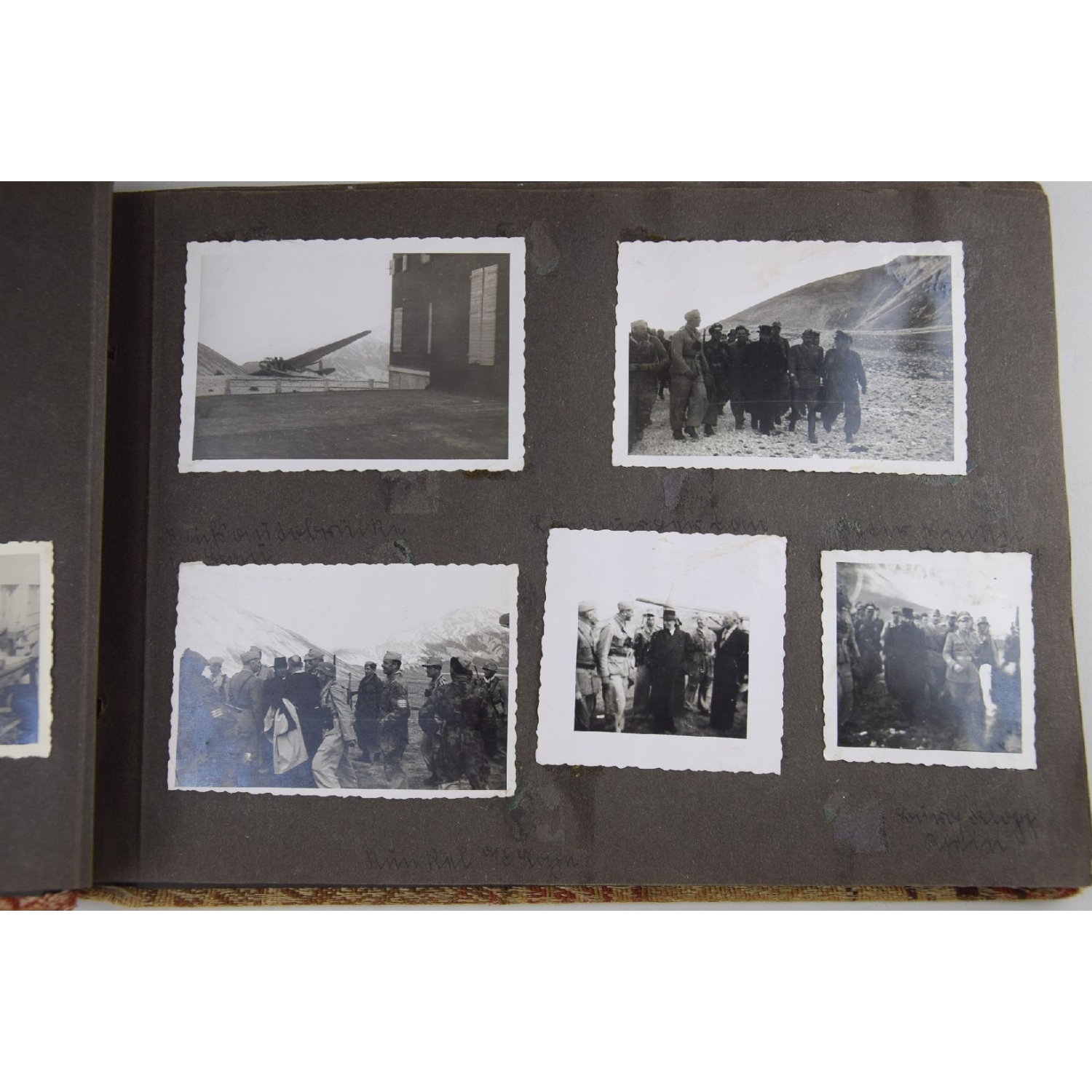 Fallschirmjäger Fotoalbum mit original Fotos der Befreiung  von Benito Mussolini