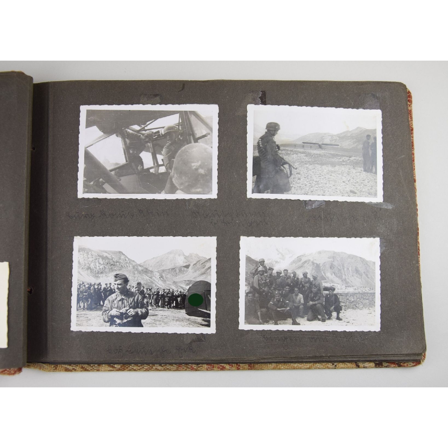 Fallschirmjäger Fotoalbum mit original Fotos der Befreiung  von Benito Mussolini