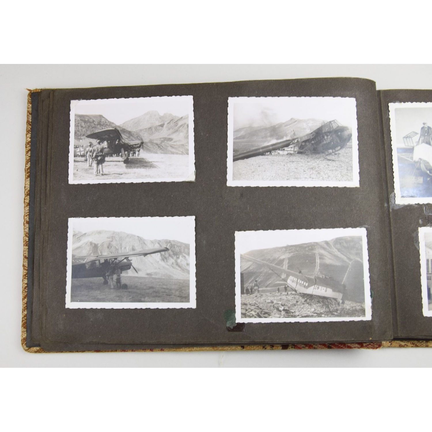 Fallschirmjäger Fotoalbum mit original Fotos der Befreiung  von Benito Mussolini