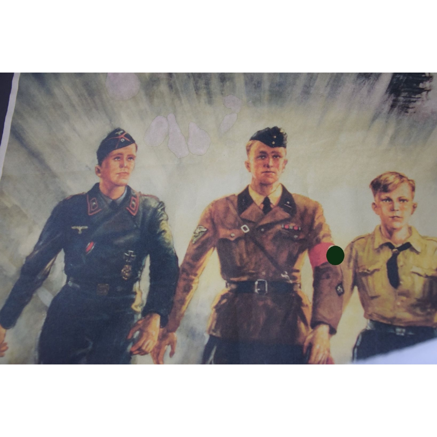 3.Reich Werbeplakat original Plakat Druck HJ-SA-Panzer