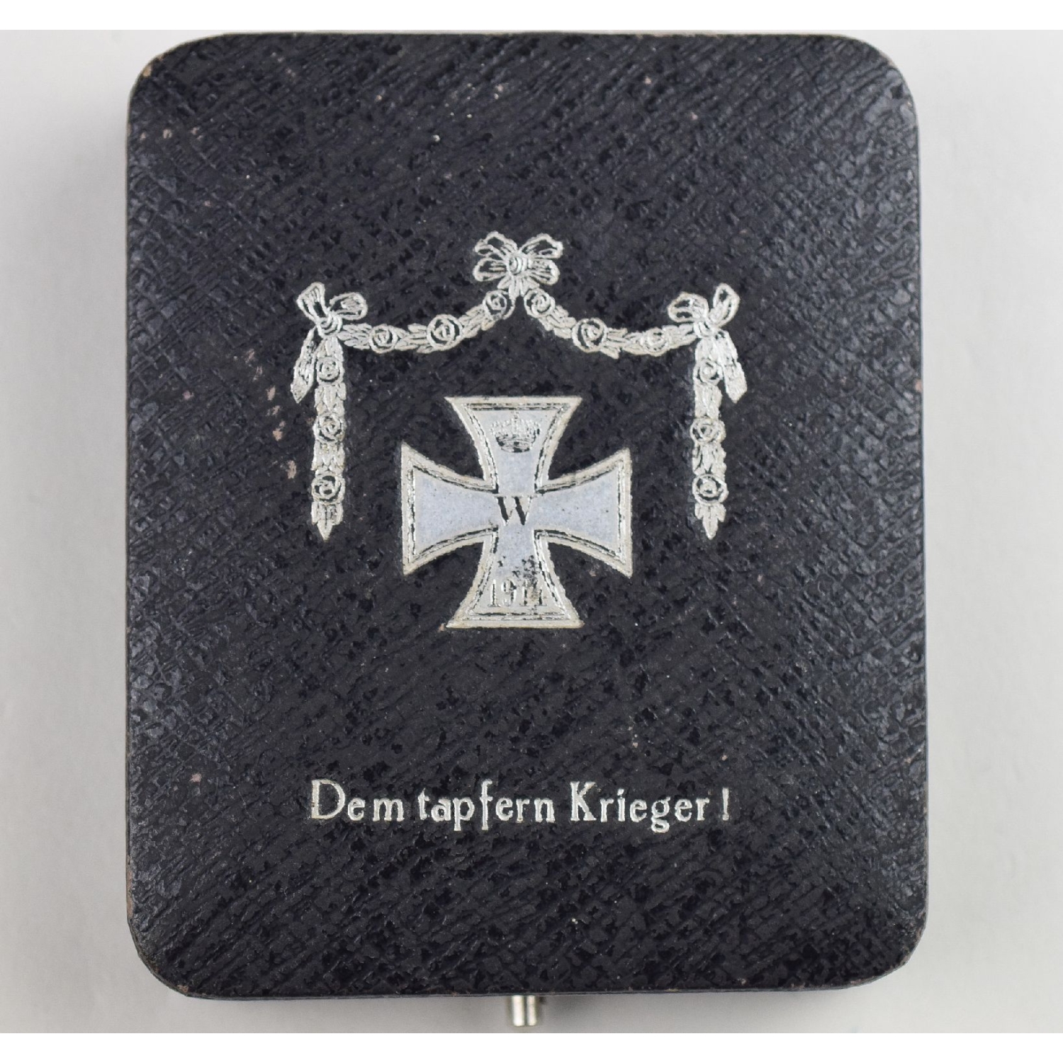 Eiserne Kreuz 2. Klasse 1914 im Schmucketui "Dem tapferen Krieger" selten!