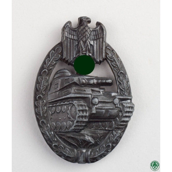 Frühes Panzerkampfabzeichen In Bronze Hohl Wilhelm Deumer